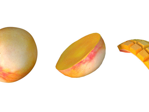 Mango Fruit 1 3D Model