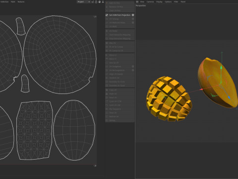 Mango Fruit 1 3D Model