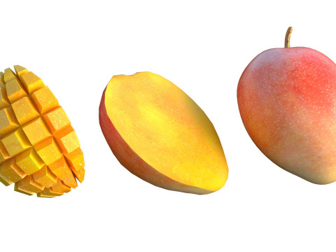 Owoce Mango 2 Model 3D