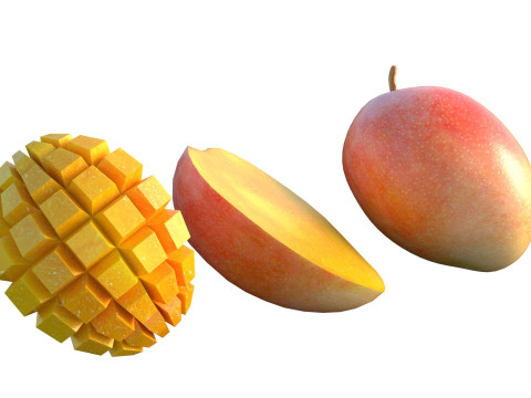 Owoce Mango 2 Model 3D