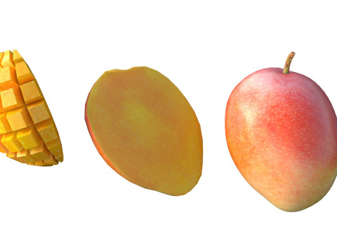 Owoce Mango 2 Model 3D