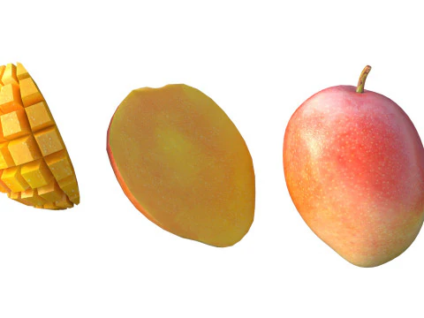 Mango Fruit 2 3D Model