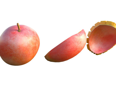 Owoce Mango 2 Model 3D