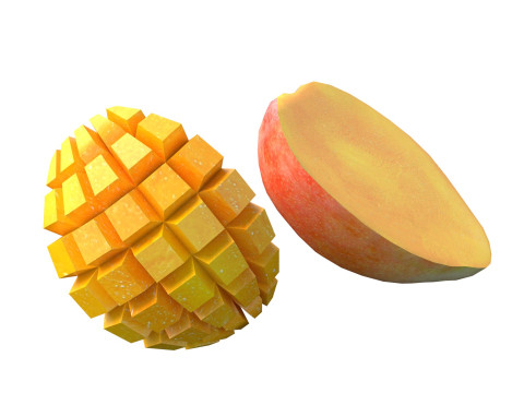 Owoce Mango 2 Model 3D