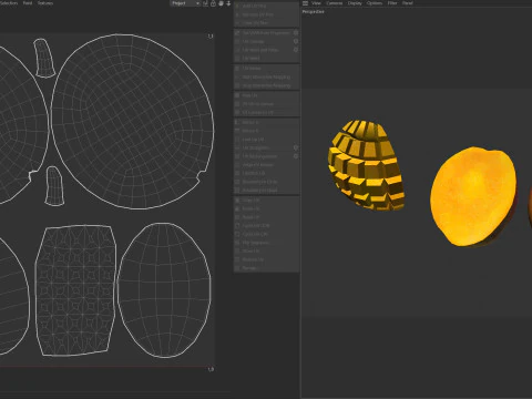 Mango Fruit 2 3D Model