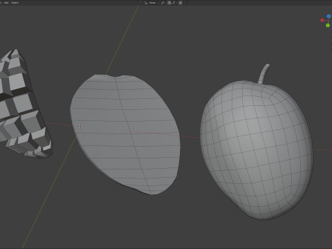 Owoce Mango 2 Model 3D