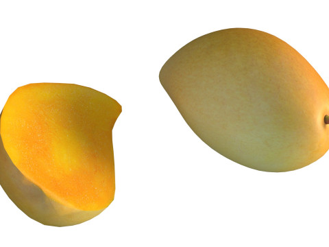 망고 과일 3 3D 모델