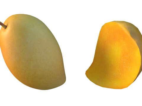 망고 과일 3 3D 모델