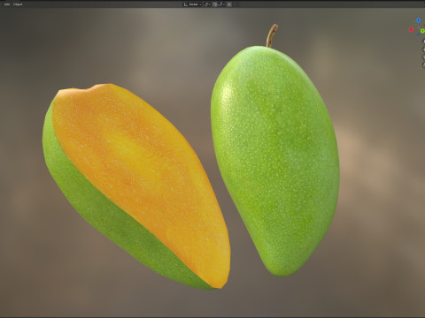 Манго Фрукт 4 3D Модель