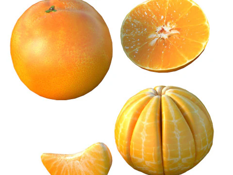 Frutta arancione Modello 3D