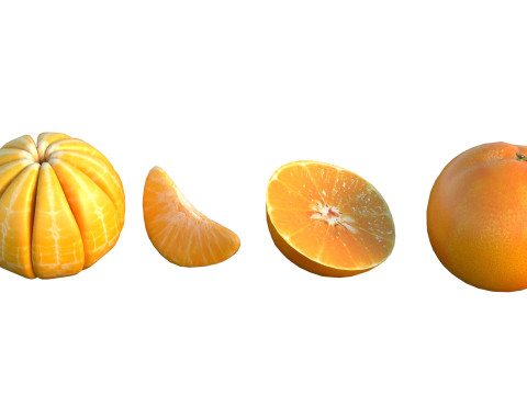 fruta naranja Modelo 3D