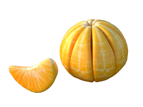 fruta naranja Modelo 3D