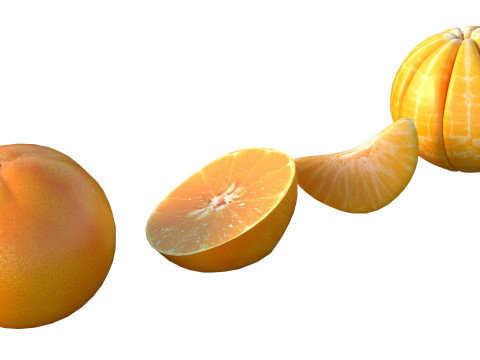 fruta naranja Modelo 3D
