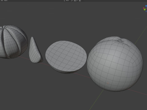 fruta naranja Modelo 3D