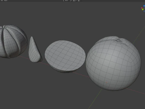 Frutta arancione Modello 3D