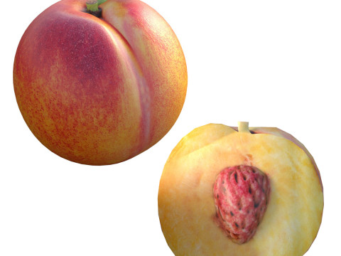 Perzikfruit 3D Model