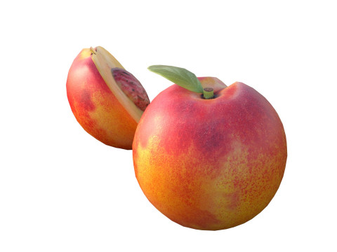 Peach Fruit 3D Model