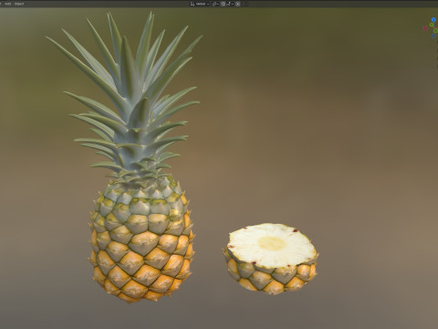 Ananasfrucht 3D Modell