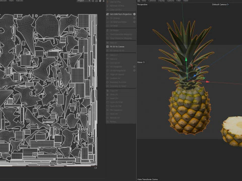 Frutta Di Ananas Modello 3D