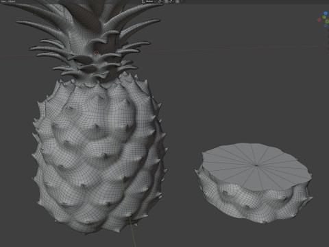 Ananasfrucht 3D Modell