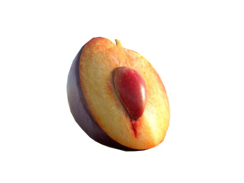 Plum Fruit 3D Model