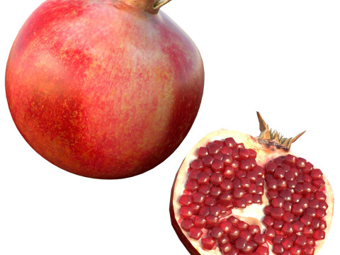 Гранатовый фрукт 3D Модель