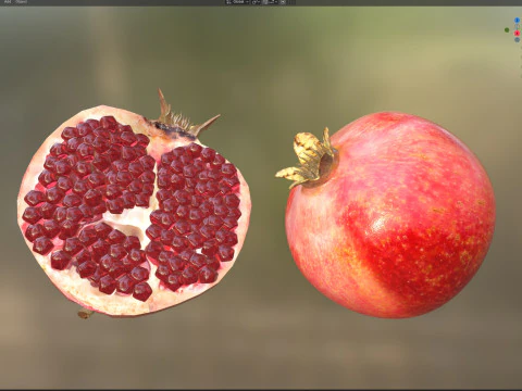 Frutto Del Melograno Modello 3D