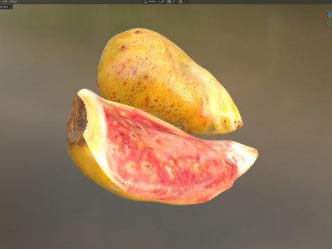 仙人掌果 3D 模型