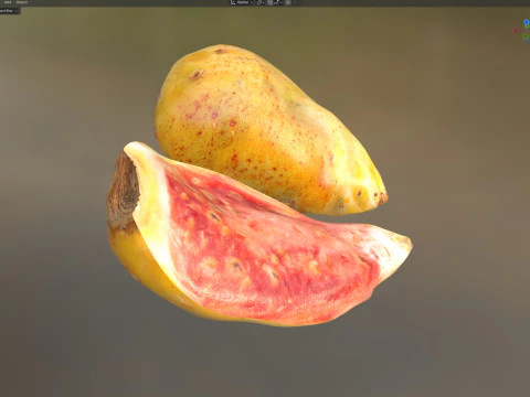 Frutto del fico d'india Modello 3D