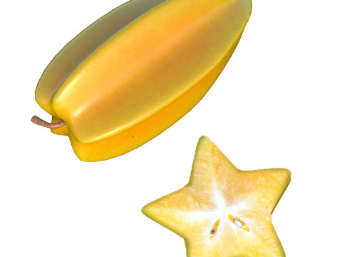 Sternfruchtfrucht 3D Modell