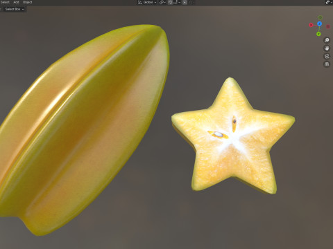 Owoc Gwiezdny Model 3D