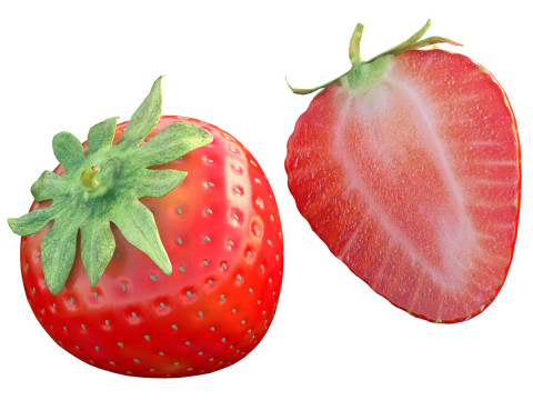 Erdbeerfrucht 3D Modell