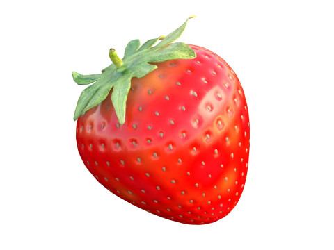Erdbeerfrucht 3D Modell