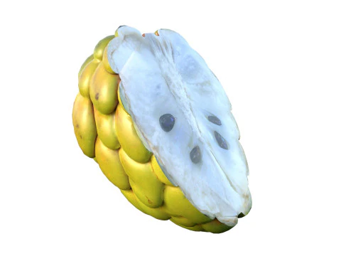 Sugar apple Fruit 3D Model