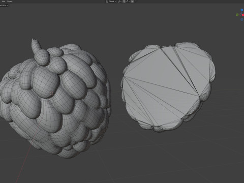 糖苹果 水果 3D 模型
