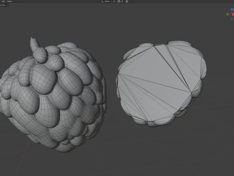 Sugar apple Fruit 3D Model