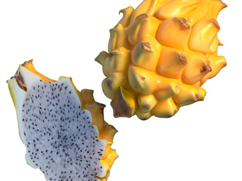 Gelbe Drachenfrucht 3D Modell