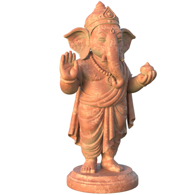 ガネーシャ卿の粘土像 3Dモデル .c4d .max .obj .3ds .fbx .stl .blend 