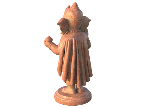 ガネーシャ卿の粘土像 3Dモデル