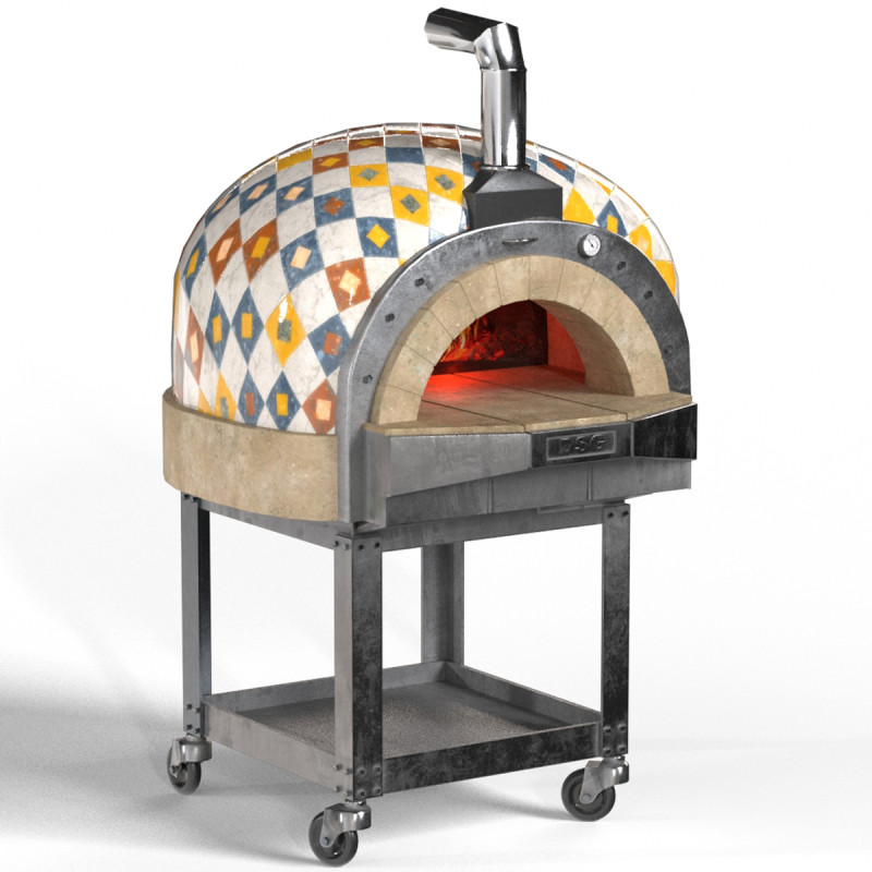 Печь для пиццы 3D Модель .c4d .max .obj .3ds .fbx .stl .blend 