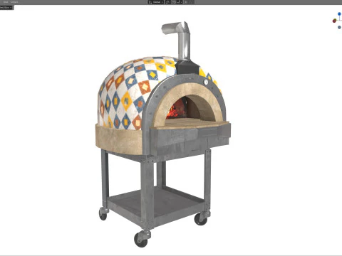 ピザ窯 3Dモデル