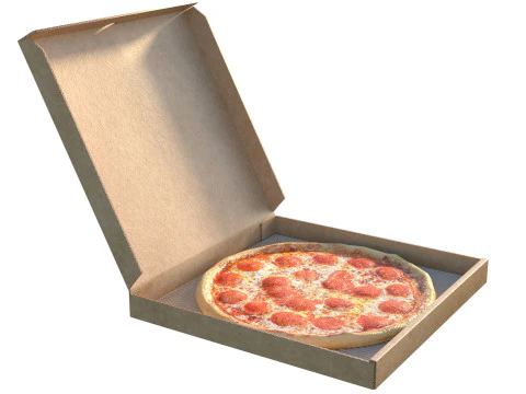 Caixa de pizza 1 Modelo 3D