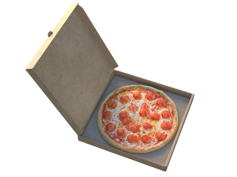 Caixa de pizza 1 Modelo 3D