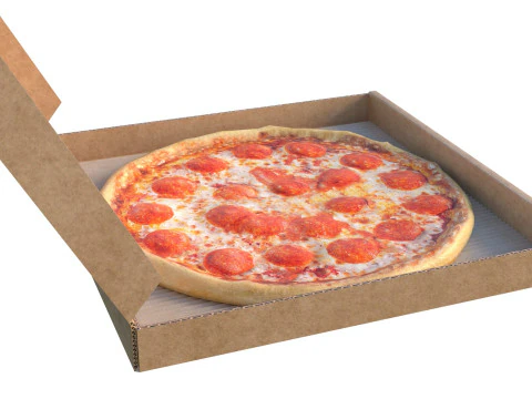 Caixa de pizza 1 Modelo 3D