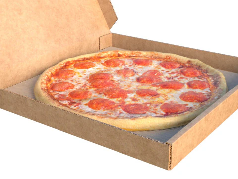 Caixa de pizza 1 Modelo 3D