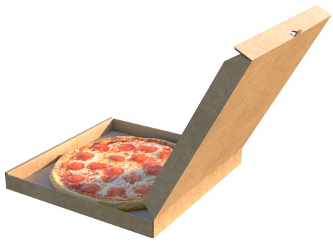 Caixa de pizza 1 Modelo 3D
