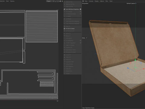 Caixa de pizza 1 Modelo 3D