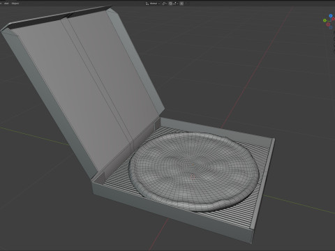 Caixa de pizza 1 Modelo 3D