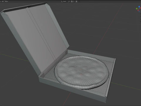 Caixa de pizza 1 Modelo 3D