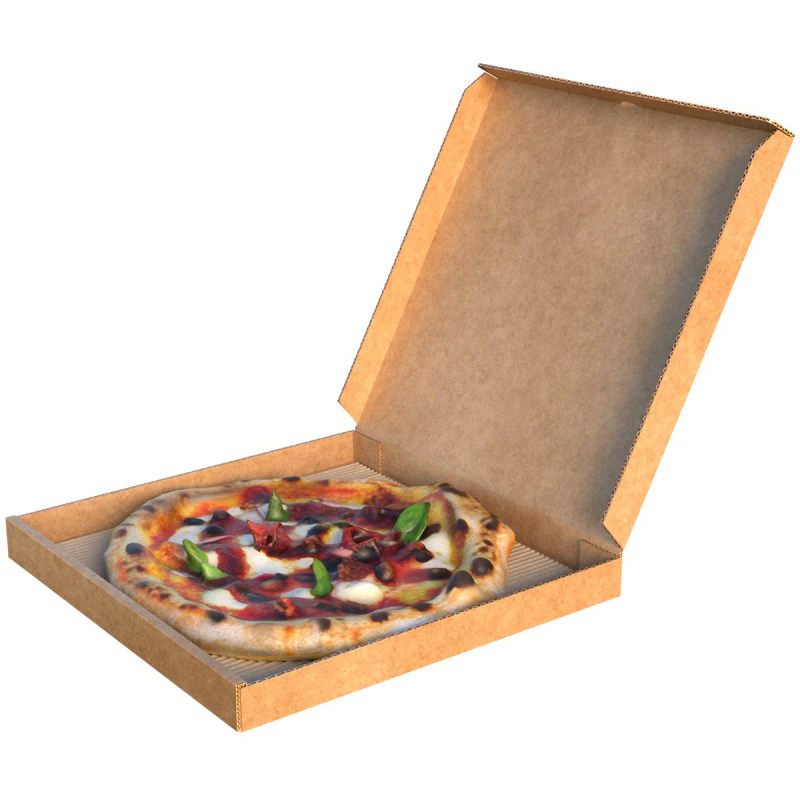 Pizza box 2 3D Model .c4d .max .obj .3ds .fbx .stl .blend